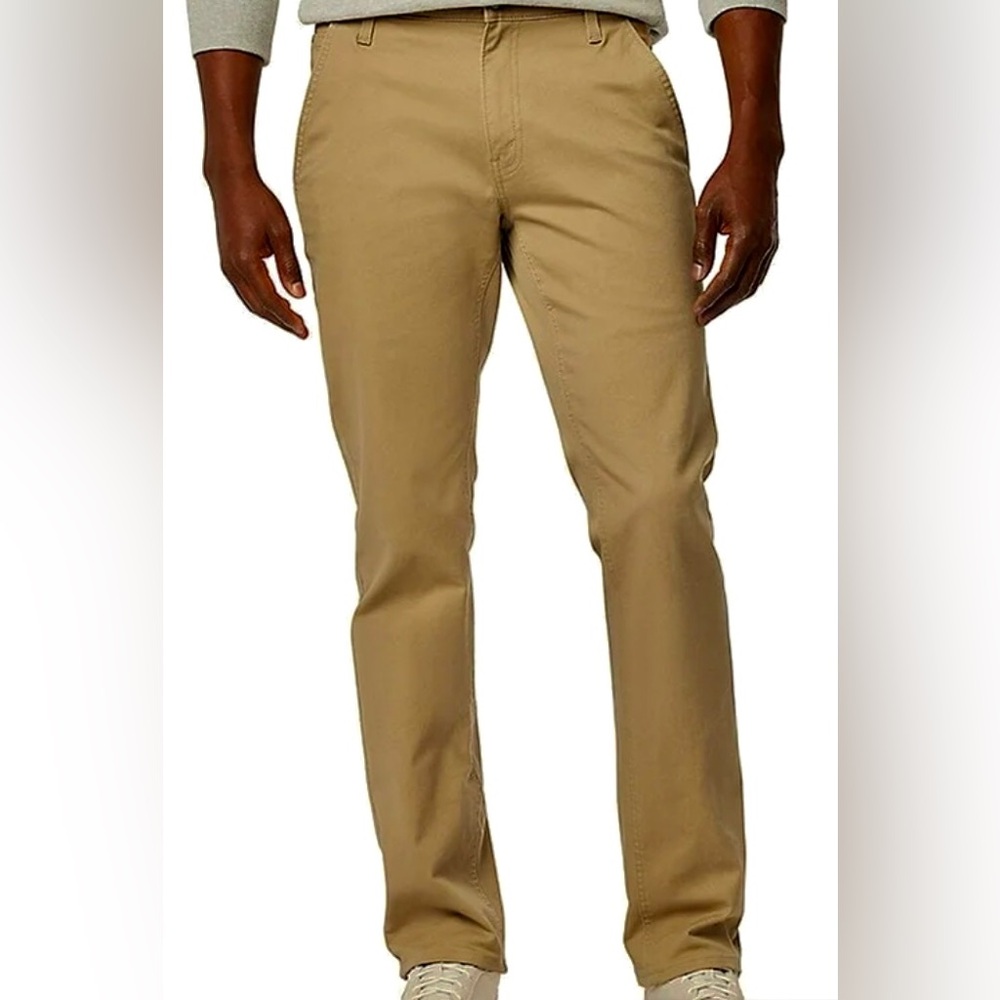 Signature by Levi Strauss Men's Khaki Chinos Jeans W 34 L 30 Athletic Fit Pants